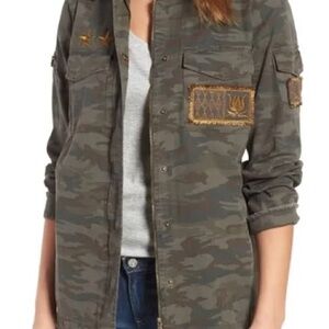 Willow & Clay Camouflage Military Jacket NWT